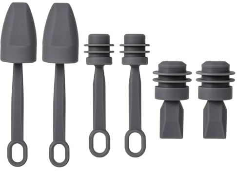 6uds Tapas Silicona Cables para Starlink Mini, Cubiertas Protectoras Impermeables Prueba Polvo Cables Puertos Alimentación Tapones Sellado Accesorios para Extremos Antena Enrutador (Gris)