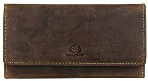 Greenburry Vintage Geldbörse Leder 18 cm (braun)