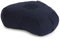 Yoga Studio - Cuscino da meditazione a mezzaluna di grano saraceno, motivo: foglia di loto (blu navy)