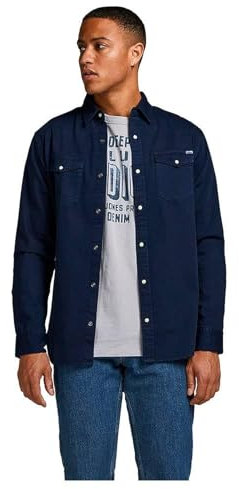 JACK & JONES Male Jeanshemd Comfort Fit Jeanshemd
