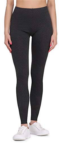 Bellivalini Dam Leggings Lång BLV50-147 (Mörk Melange, XL)