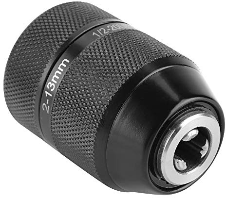 13 mm borrchuck, borrchuckadapter, nyckellös chuck, 13 mm skruvchuck 3/8 tum nyckellös, vacker metall självlåsande för DC elektriska borrar