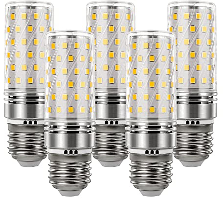 E27 LED mais Glühbirnen,4500K Natürliches Weiß LED Lampen,7W Ersatz für 70W Halogenlampe,Nicht Dimmbar Kleine Edison-Schraube Kerze Leuchtmittel,1000LM,360° Lichtwinkel Kein Flackern,AC100-265V