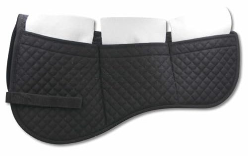 AMKA Sattelpad Korrektur Pad mit 18 Stück Filzeinlagen Gr. Warmblut schwarz