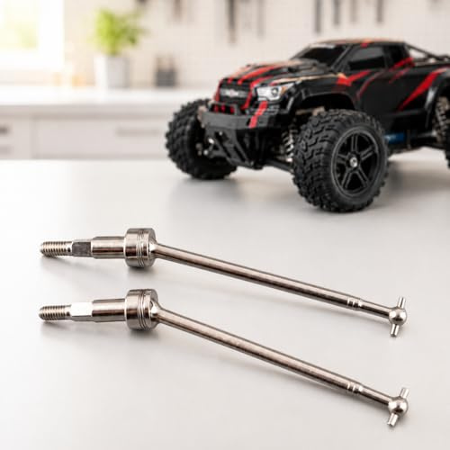 Eje de Coche RC, Pieza de Repuesto del Eje de Transmisión de Rueda de Metal, Junta de Eje de Transmisión Universal RC Piezas de Actualización Dogbone para Tracción de Rueda PX9200-28 para 1/12 1/10 92