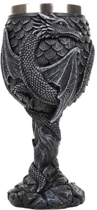 Gobelet À Boire Dragon - Calice À Vin Dragons | Calice À Vin De Dragons Médiévaux En Acier Inoxydable, Tasse De Calice Médiévale Sûre Et Créative Pour Le Décor Gothique De Fête De Boisson Quotidienne