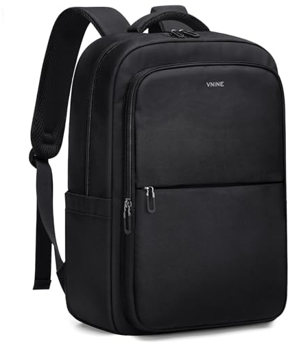 VNINE Mochila Hombre，15.6 Pulgadas Mochila Portatil Impermeable Ligera Mochila Trabajo para Trabajo, Escuela, Viaje, Universidad, Negocios y Uso Diario