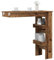 Xichuzi Wand-Bartisch Altholz-Optik 102x45x103,5 cm Holzwerkstoff, Stehtisch Küche, Tisch, Hochtisch, Bartische & -theken, Esstisch, Bar Tisch, Bar Table856860