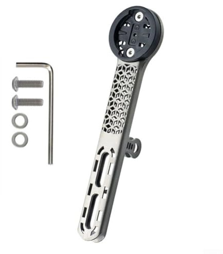 Soporte de computadora para bicicleta Garmin 26g ultraligero TC4 GR5, diseño hueco de aleación, compatible con dispositivos de 6,35 cm, bicicletas de carretera y montaña (tipo B)