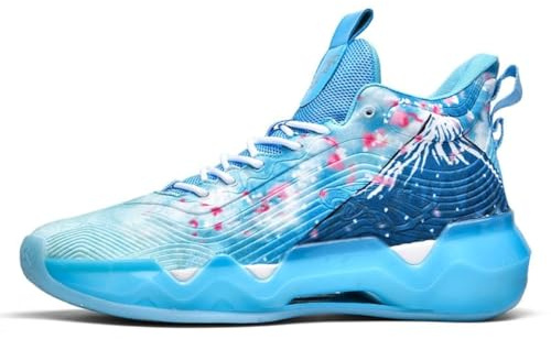Unisex Högtoppade Basketskor Andas Och Fashionabla Sportskor | Lätt Bansneaker Med Andningsbart Foder Och Gummisula Snug Fit Comfy Vardagsbasketstil