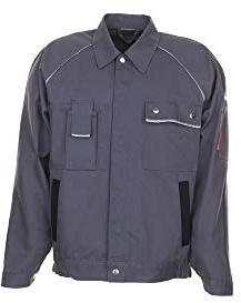 Planam Canvas 320 – Chaqueta, tamaño 58, 1 pieza, gris/negro, 2113058