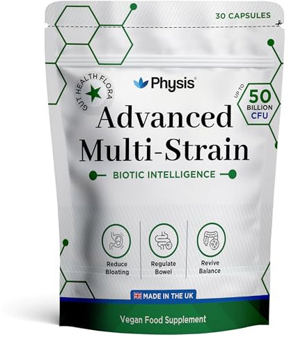 Physis Probiotics, for Gut Health, Digestion, Bloated Stomach Relief, 30 Capsules (1 Month Supply)