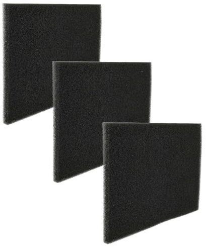 vhbw 3x Schaumfilter kompatibel mit AEG 916014219 LTH8080W, 916014190 LTHWP CH Wäschetrockner