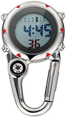 IMIKEYA Outdoor Sport Watches Stopwatch, Clip Watch Clip Hanging on Quartz Watch for Climbing Hiking