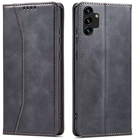 OKZone Cover per Samsung Galaxy A04S / A13 5G / A13 4G / M13 5G, Custodia Flip Pelle Portafoglio Magnetica Libro [Slot Schede], Silicone TPU Bumper Wallet Supporto Cover, Antiurto [Kickstand] (Nero)