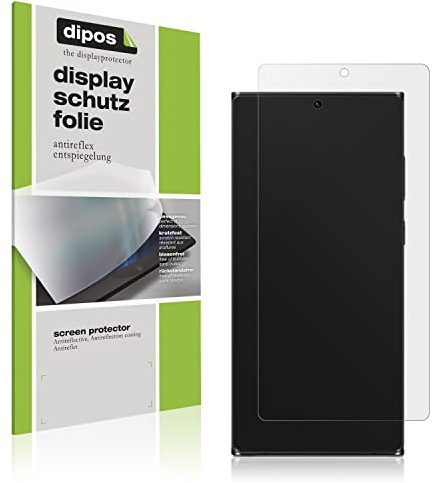 dipos I 2x Schutzfolie matt kompatibel mit Samsung Galaxy S23 Ultra Folie Displayschutzfolie (bewusst kleiner als das Glas, da dieses gewölbt ist)