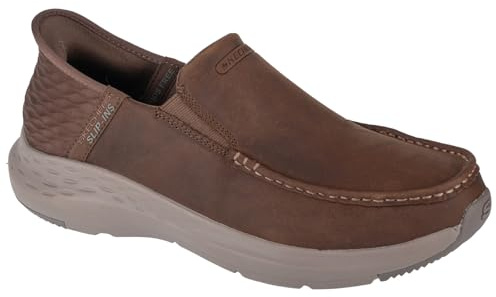 Skechers Uomo Parson Oswin Slip-In ALLENATRICE, Desert Leather, 43 EU