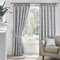 Dreams & Drapes 80 Curtains - 100% Cotton Pair of Pencil Pleat Curtains With Tie-Backs - 66 Width x 54 Drop (168 x 137cm) in Aveline, Gray
