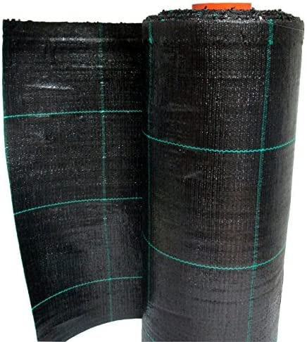 ITALFROM - Telo Pacciamatura Nero H 3,30 Fino a 100 Metri, Rotolo Pacciamatura Agricolo Antigrandine per Orto, Telo Anti Erbacce, Telo Proteggi Piante Inverno in Polipropilene Antistrappo (25 MT)