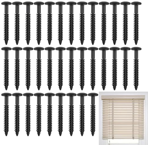 Goujons De Volet - Pointes Pour Volets Noir 7,6 cm,Fixations Pour Persiennes Extérieures Pour Maison Placard Utilisateurs Professionnels Et Domestiques