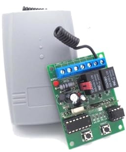 Abrepuertas automático, Teclado y receptor inalámbricos de 433,92 MHZ utilizados for abridor automático de puertas/garaje/oscilación/puerta corredera(1pcs)