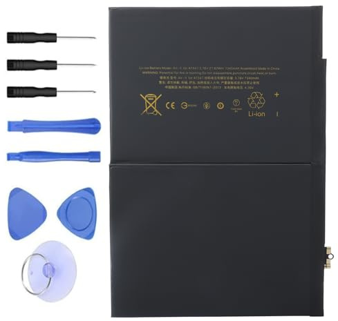 WoskjXas A1547 Tablet Battery Compatible with iPad Air 2 A1566 Air 2 A1567, iPad 6th Gen MGKL2LL/A MGL12LL/A MGKL2B/A MH0W2LL/A MGKM2LL/A MGLW2LL/A MH1J2LL/A MH182LL/A