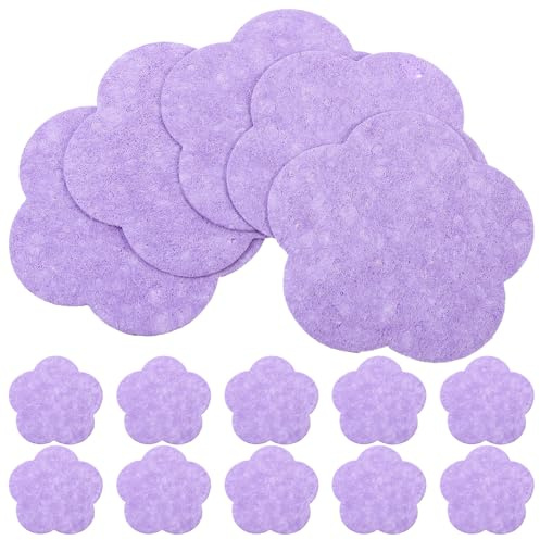 jojofuny 50 Stück Komprimierte Gesichtswaschschwämme aus Zellstoff Sanfte Gesichtsschwämme mit Hoher Wasseraufnahme für Reinigung und Peeling Leicht Platzsparend für Reisen und Tägliche