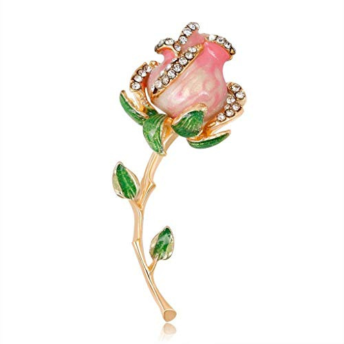 WXKAGF brosch Målad brosch - Högkvalitativ Blomsterbrosch Legering Diamantbrosch Damkläderdekorationer