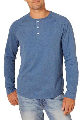 Amazon Essentials T-shirt Henley à Manches Longues 100% Coton Homme