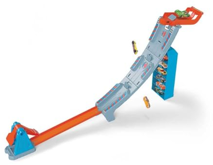 Hot Wheels GBF83 - Sortiment mit 3 Action-Sets für spannende Rennen, Wettkämpfe und zum Entwickeln von Fähigkeiten, Spielzeug ab 4 Jahren