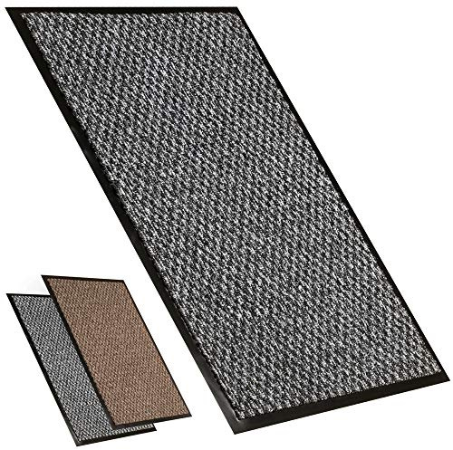 Kitcch Fußmatte Außen | Fussmatte Innen | Fußmatte für den Außenbereich und Pflegeleichte Schmutzfangmatte nach Maß Innenbereich | rutschfeste Fussmatte für die Haustür | Eingangsmatte Grau 60x80 cm