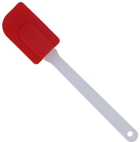 Graziano, Spatola Silicone Easy, Spatola Leccapiatto in Silicone, con Manico Comodo, Ideale per Bicchieri Stretti, Raschiare Creme e Pastelle dalle Ciotole, 25,4 x 5 cm