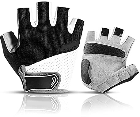 Gants de gym pour aviron, protection des doigts pour homme et femme, pour la pêche, le kayak, la pagaie, la voile, l'aviron (noir), Taille L