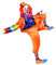 Baoblaze Clown Puppe Sammlerstück Porzellan Spielzeug Ornamente Clown Spielzeugpuppe Puppe Als Geschenk