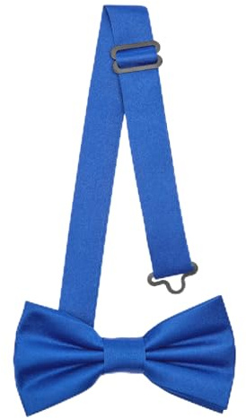 Laddheid barn pojkar fluga – förbunden, justerbart band, matt design, perfekt för bröllop, födelsedag, skolstart – hållbar och snygg storlek 10 cm x 5 cm BKM, blå, 10cm x 5cm