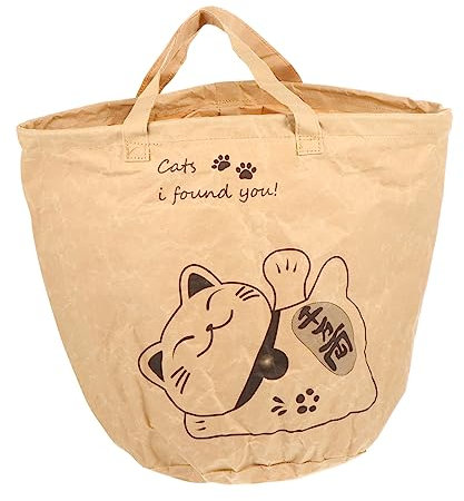 BUGUUYO Einkaufstasche für Haustiere Katzentransporter Reisetasche für Welpen Katzenpapiertüte pet Supplies haustierbedarf Transporttasche für Katzen Tragetasche für Katzen Kraftpapier