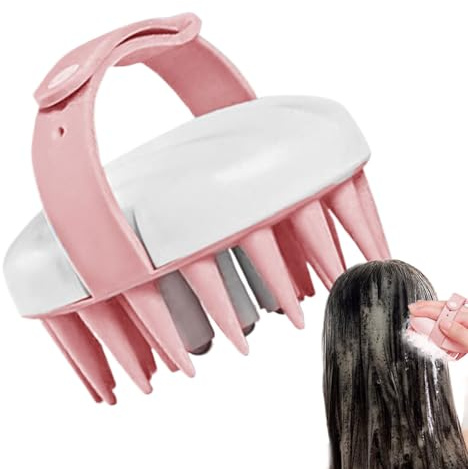 Demsyeq Cepillo de champú para cuero cabelludo, limpiador de cabeza para lavar el cabello, herramienta de masaje para hombres y mujeres, peine portátil para lavar el cabello