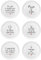 IlGruppone Set di 6 Pezzi Piatti per Pizza Grandi in Melamina Ø 33 Cm Piatto Cucina Pizze Piatti Piani XXL Decorati con Scritte Moderni Certificati Contatto Alimentare