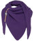 KNIT FACTORY - Demy Dreiecksschal - Damen Strickschal mit Wolle - Winterschal - Herbst & Winter Essentials - Winter Dreieckstuch - Tuch Schal für Winter - Hochwertige Qualität - 190x85 cm - Purple