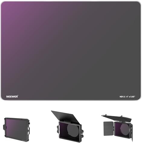NEEWER ND1.5 (5 Stops) Square ND Filter, 4x5.65 Dual Sided 30 Multi Nano Coated Cinema Neutral Density Filter for NEEWER Matte Box Compatible with Tilta Compatible with SmallRig