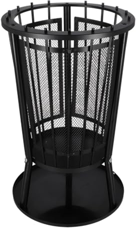 Rivanto® Feuerkorb mit Funkenschutz und Bodenplatte Ø 40 x 64,5 cm zerlegbar Feuerstelle Lagerfeuer