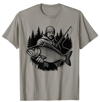 Pesca de la Carpa, para Hombres | Pescador | Pesca y Pesca de Carpas Camiseta