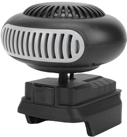 Yanmis Calentador de Espacio con Batería, Ventilador Calefactor Portátil de 170 W, Descongelador de Calentamiento Rápido, Desempañador para Coche, Hogar, Oficina, con 2 Niveles de