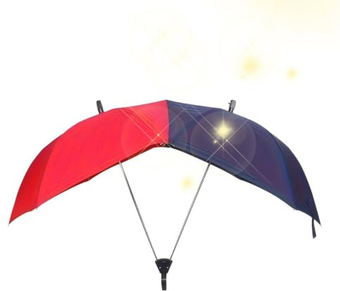 Yhsioaklo Paraguas doble | Paraguas de lluvia para parejas | Toldo ancho impermeable resistente al viento para mujeres y hombres, paseos de sol y lluvia, mochila para coche, viajes, citas, vacaciones