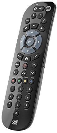Sky Ersatzfernbedienung von One For All - Funktioniert mit allen Sky-Receivern - Die ideale Ersatzfernbedienung für Sky mit den gleichen Funktionen wie das Original - Direktwahltasten - URC1635