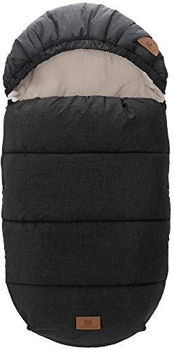 Miracle Baby Saco Silla Paseo Universal Invierno,Mantener caliente、Impermeable Saco para Cochecito bebe antideslizante,Apto para todo tipo de cochecitos para bebés de 0 a 4 años(Extraíble,Negro)