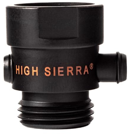 High Sierra® - All Lead-Free Brass Trickle Valve For Shower Heads. For Pause & Pressure Control. Easy To Push Button Reduces The Flow of Water or Shuts It Off to Just a Trickle - Matte Black