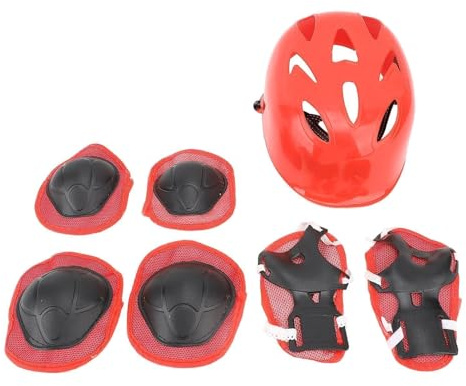 Juego de Casco y Equipamiento para Niños, Ajustable y Transpirable, Uso Versátil
