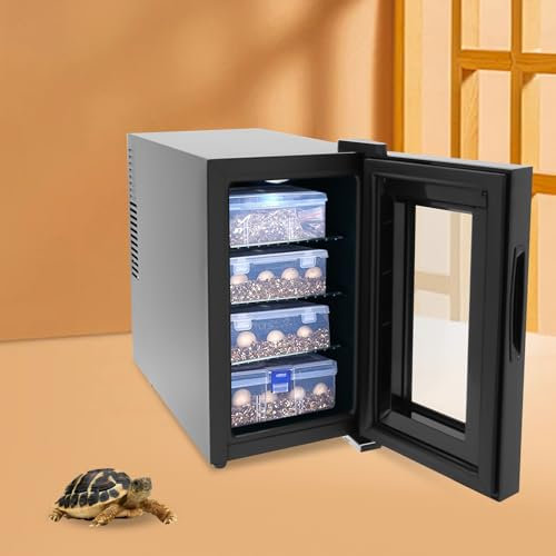 WOQLIBE Reptilinkubator, 23 l, smart kläckmaskin, justerbar temperatur (10–40 °C), kycklinguppfödningslåda för vattensköldpaddor, landsköldpaddor, halvvattensköldpaddor, ödlor, ormar