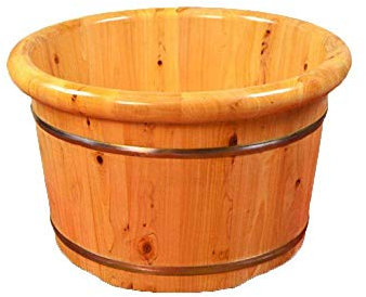 SJFJJKD Bañera de pie, bañera de Madera Barrel Barril Bath Bath Bavia de bañera de Cedro Carril de inmersión de Madera para Adultos (Color: a) Matrimonio Friendship Years